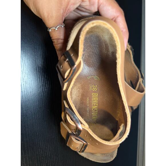 Birkenstock Milano Oiled Leather Brown Slingback Sandals EU 38 US Women 7 Men 5 main image 13